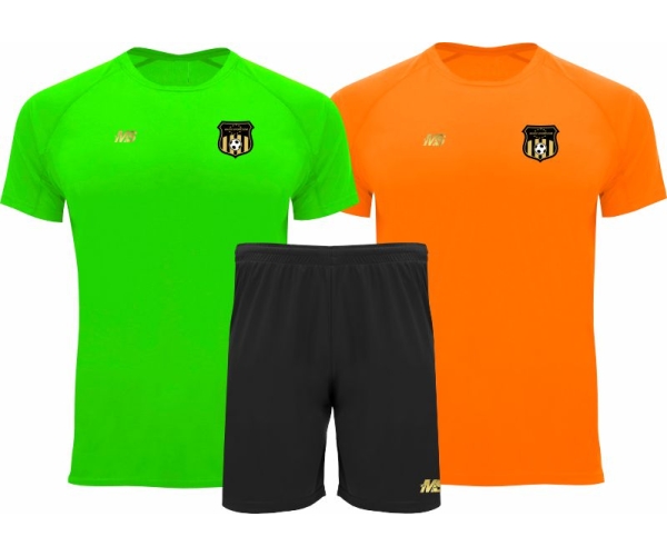 SUPER ZESTAW 2x KOSZULKA MAGIC-SPORT CHALLENGE II + SPODENKI TEAM + NADRUK JR